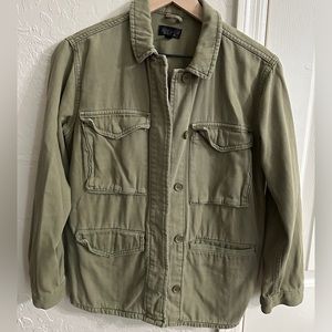 TOPSHOP Green Utility Jacket Size US 4